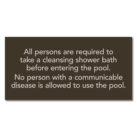 Massachusetts Pool Rules Health Sign