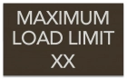 Maximum Load Pool Rules Sign
