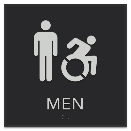 Men Sign w/Male & Dynamic ISA Symbols