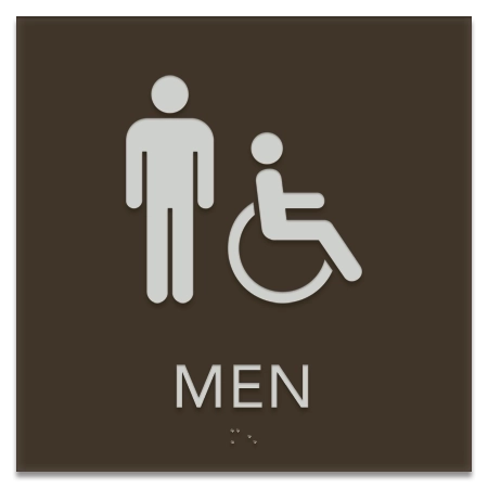 Men Sign w/Male & ISA Symbols