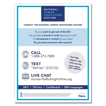 National Human Trafficking Poster - Celtec