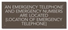 Nevada Emergency Phone Location Sign