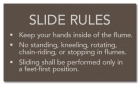 New York City White-Water Slide Rules Sign
