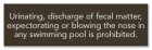 New York Pool Pollution Prohibited Sign