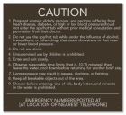North Carolina Spa Rules Sign