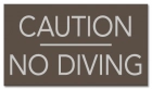Ontario Canada No Diving Sign