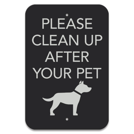 "Please Clean Up After Your Pet" Sign