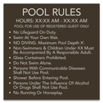 Pool Rules Sign