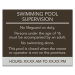 Pool Supervision Sign - NJ Compliant