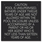 Province Pool Rules Sign - Ontario Compliant: Canada