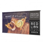 Singular Banner with Wall Mounting System