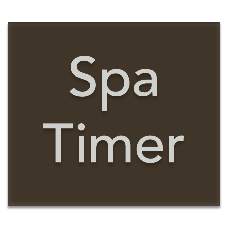 "Spa Timer" Sign