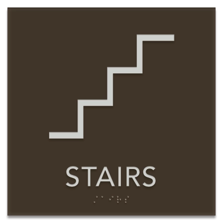 Stairs Sign w/Symbol