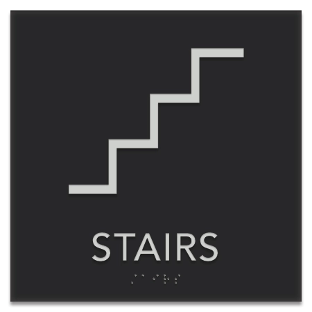 Stairs Sign w/Symbol