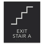 Stairway Exit Sign - DC Compliant