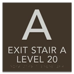 Stairway ID Sign - NYC Compliant