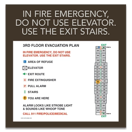 Standard Elevator Evacuation Plans - NYC Compliant