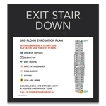Standard Stairway Evacuation Plans - CA Compliant