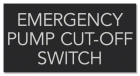 State Pool Sign - Emergency Pump Cut-Off... - Virginia Compliant