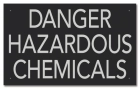 State Pool Sign - Hazardous Chemicals - Indiana Compliant