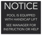 State Pool Sign - Pool Lift - Illinois Compliant