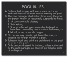 State Pool Sign - Pool Rules - Alaska Compliant