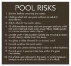 State Pool Sign - Pool Rules - Georgia Compliant