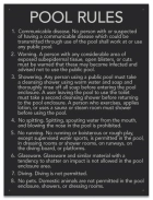 State Pool Sign - Pool Rules - Minnesota Compliant