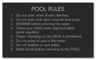 State Pool Sign - Pool Rules - Mississippi