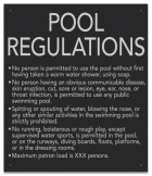 State Pool Sign - Pool Rules - Nebraska Compliant