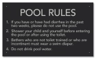 State Pool Sign - Pool Rules - Virginia Compliant