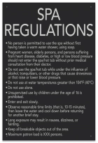 State Pool Sign - Spa Regulations - Nebraska Compliant