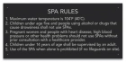 State Pool Sign - Spa Rules - New Mexico