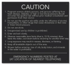 State Pool Sign - Spa Rules - North Carolina Compliant