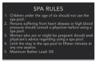 State Pool Sign - Spa Rules - WA Compliant
