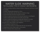 State Pool Sign - Water Slide Rules - Nevada Compliant