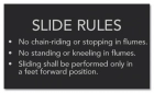 State Pool Sign - White-Water Slide Rules - New York Compliant