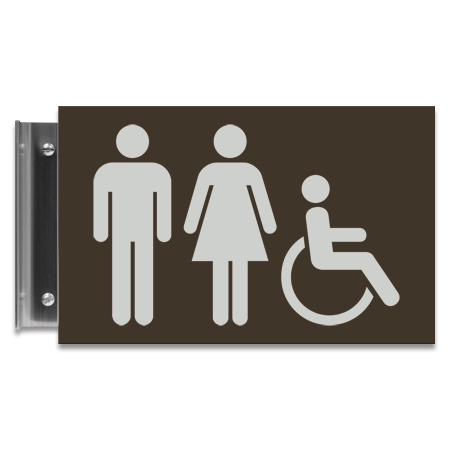 Unisex Perpendicular Sign w/ISA Symbol