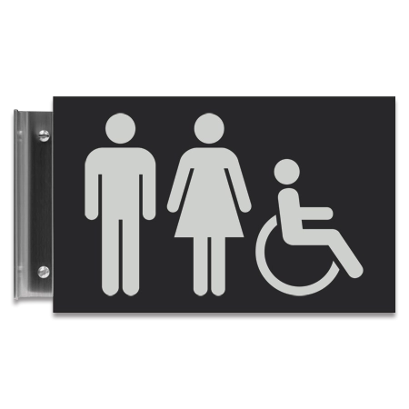 Unisex Perpendicular Sign w/ISA Symbol