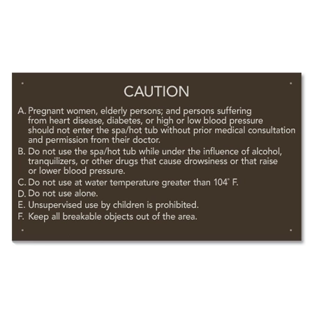 Vermont Spa Rules Sign