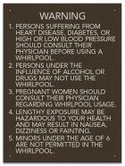 Wisconsin Spa Rules Sign