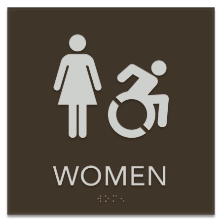 Women Sign w/Female & Dynamic ISA Symbols
