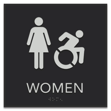 Women Sign w/Female & Dynamic ISA Symbols