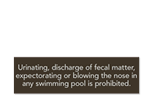 Pool/Spa Signs