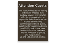 hearing & visually impaired