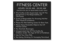 Fitness Center/Laundry Rules
