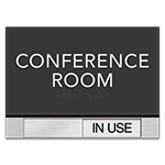 2-Line Common Room Sign w/Sliding Panel
