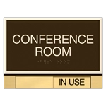 2-Line Common Room Sign w/Sliding Panel
