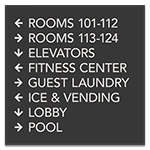 8-Line Directional Sign