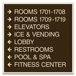 8-Line Directional Sign